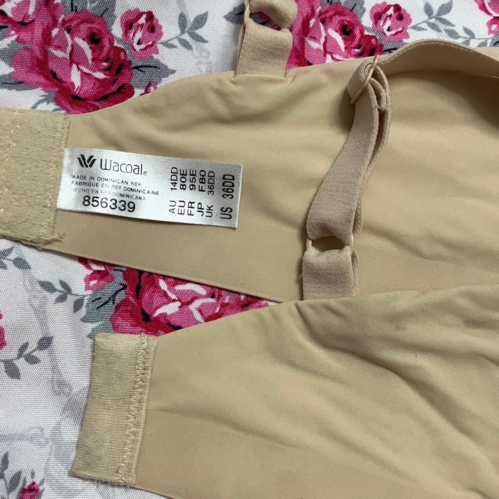 💐2/$25💐 Wacoal Comfort First Wire Free T-Shirt Bra Sz 36DD Sand - Picture 7 of 7